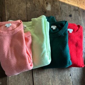 Bundle of 4 extra soft J. Crew sweaters